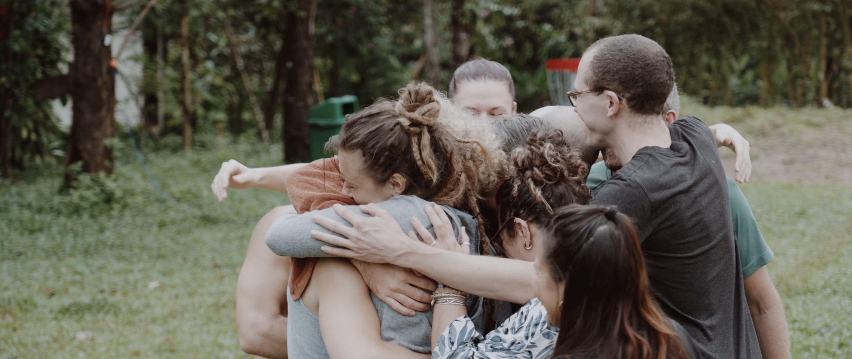 Group hug at the immersion