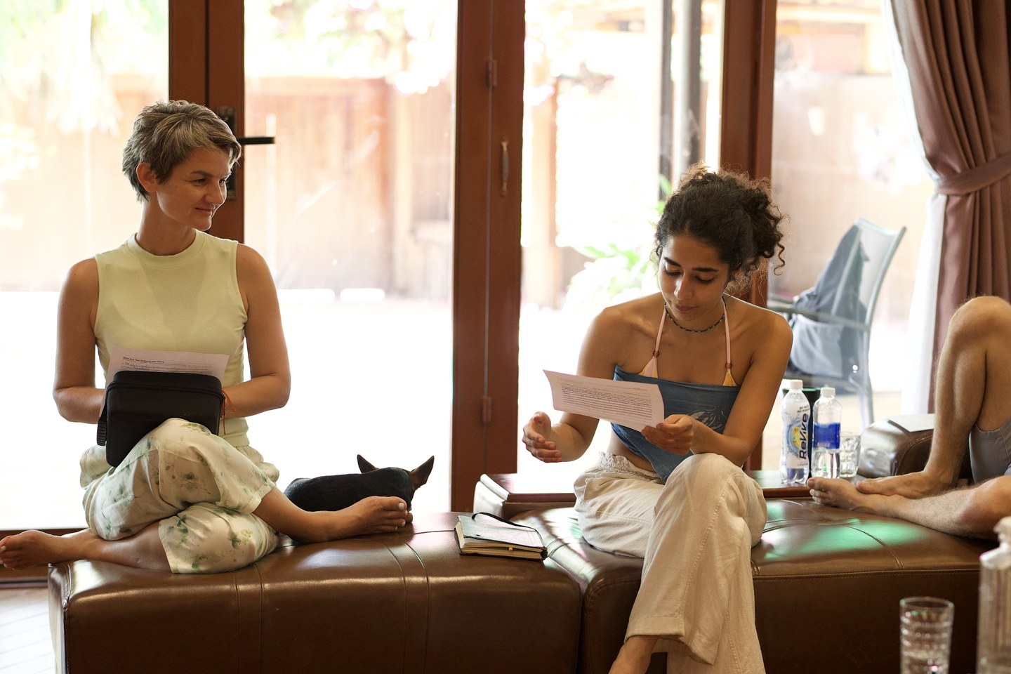Members at a retreat